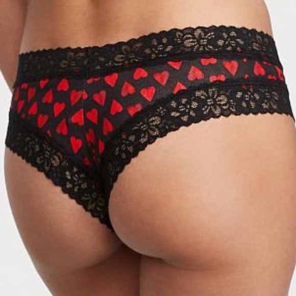 Victoria's Secret Other - VS❤️ Lace Waist Cheeky Hearts Victoria's Secret Valentine’s Day NWT